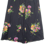 EUKONT Womens Maxi Skirt Black Long Floral M