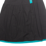Womens A-Line Skirt Black Midi S