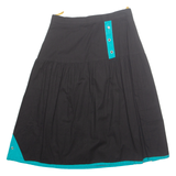Womens A-Line Skirt Black Midi S