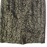 C&A Womens Pencil Skirt Gold Midi Paisley L