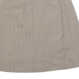 Womens A-Line Skirt Brown Midi M