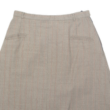 Womens A-Line Skirt Brown Midi M