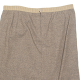 Womens Pencil Skirt Brown Midi XL