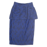Womens Pencil Skirt Blue Midi M
