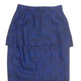Womens Pencil Skirt Blue Midi M