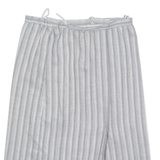 C&A Womens Pencil Skirt Grey Midi Wool Striped L