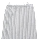 C&A Womens Pencil Skirt Grey Midi Wool Striped L