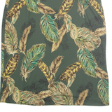 BONWORTH Womens Straight Skirt Green Midi Floral M