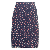 WORTHINGTON Womens Straight Skirt Blue Midi Floral M