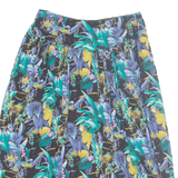 Womens A-Line Skirt Black Midi Floral M
