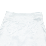 Womens Mini Skirt Silver Short S