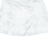 Womens Mini Skirt Silver Short S