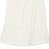 Womens A-Line Skirt Cream Midi M