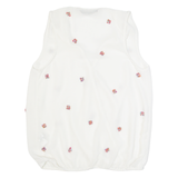 ZARA Womens Shirt White V-Neck Sleeveless XS