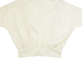 YESSICA Womens Blouse Yellow Collared L