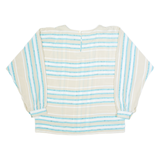 Womens Blouse Blue Long Sleeve Striped M