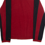 THE NORTH FACE Mens Fleece Red Colourblock 1/4 Zip S