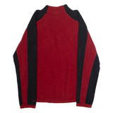 THE NORTH FACE Mens Fleece Red Colourblock 1/4 Zip S