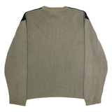 HARLEY DAVIDSON Mens Patterned Jumper Grey Crew Neck 90s 2XL