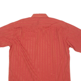 ANGELO LITRICO Mens Shirt Red 90s Striped XL