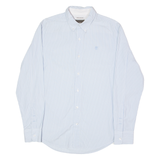 TIMBERLAND Mens Shirt Blue Striped Long Sleeve M