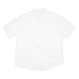 MARLBORO Mens Plain Shirt White 80s Long Sleeve XL