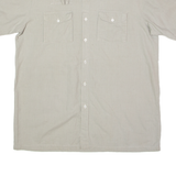 CREATION MANOR Mens Plain Shirt Grey 90s L