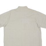 CREATION MANOR Mens Plain Shirt Grey 90s L