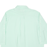 ZARA Womens Plain Shirt Green Viscose 3/4 Sleeve M