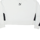 PUMA Cropped Womens Sweatshirt White M