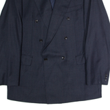 ODERMARK Mens Blazer Jacket Blue Wool Check XL