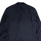 ODERMARK Mens Blazer Jacket Blue Wool Check XL