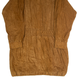 GINA GINERO Womens Coat Brown Leather Suede 90s UK 16