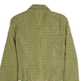 UBUC COLLECTION Womens Blazer Jacket Green Flannel 90s Houndstooth XXS