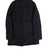 LEVI'S Mens Puffer Coat Black Canvas Hooded S