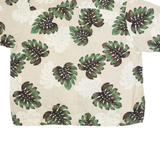 PURITAN Mens Hawaiian Shirt Beige Floral 2XL