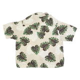 PURITAN Mens Hawaiian Shirt Beige Floral 2XL