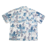 GROOVY BAY Mens Hawaiian Shirt White Floral XL