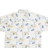 PURITAN Mens Hawaiian Shirt White XL