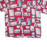 PURITAN Mens Hawaiian Shirt Red L