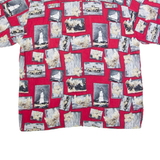 PURITAN Mens Hawaiian Shirt Red L