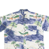 CROSSINGS Mens Hawaiian Shirt White XL