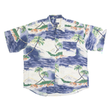 CROSSINGS Mens Hawaiian Shirt White XL