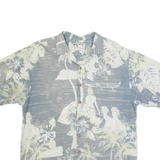 ISLAND REPUBLIC Mens Hawaiian Shirt Grey L