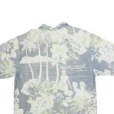 ISLAND REPUBLIC Mens Hawaiian Shirt Grey L
