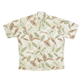PIERRE CARDIN Mens Hawaiian Shirt Beige Floral XL