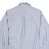 NAUTICA Mens Plain Shirt Blue Long Sleeve S