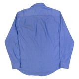 TOMMY HILFIGER Mens Plain Shirt Blue Long Sleeve M
