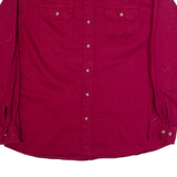WRANGLER Mens Plain Shirt Red Long Sleeve XL