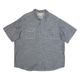 WOOLRICH Mens Plain Shirt Grey 2XL